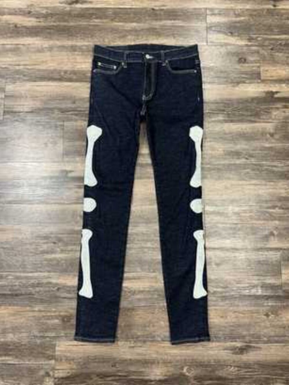 MNML Skeleton Bones Skinny Jeans